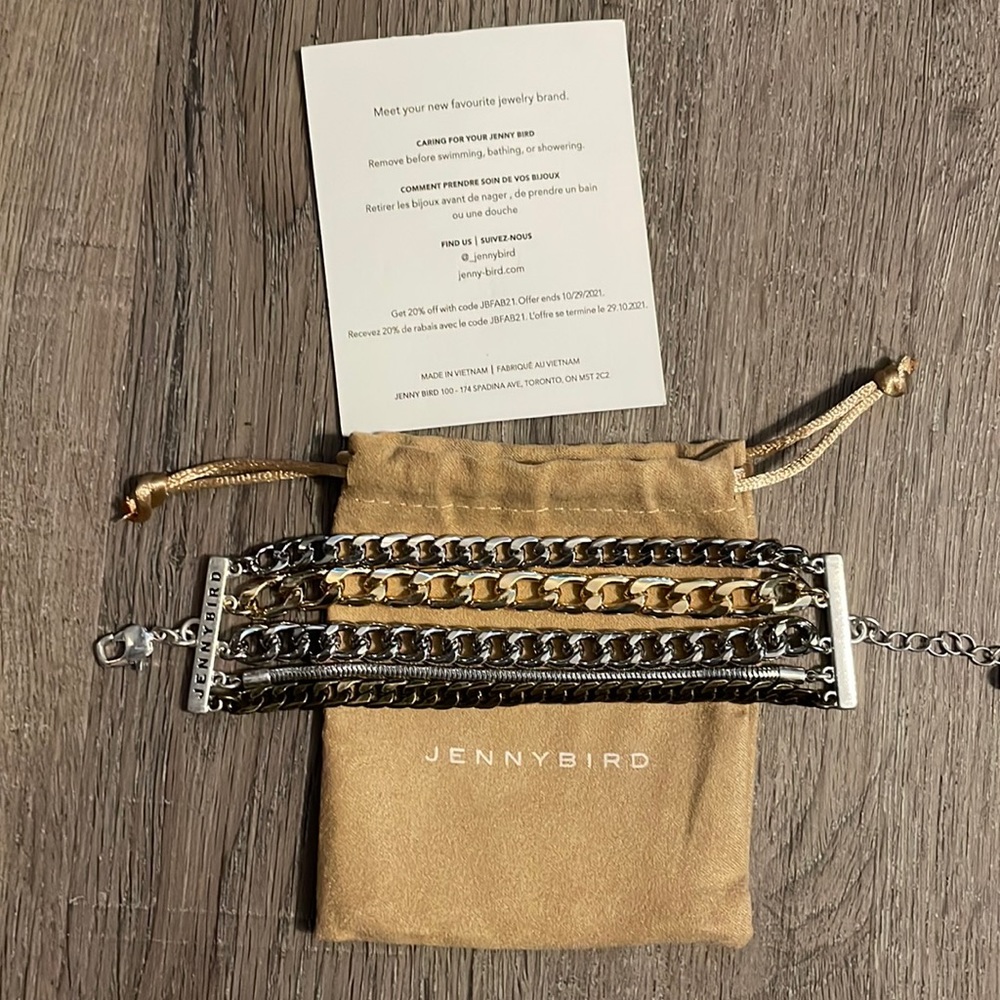 Jenny Bird Brass Bracelet